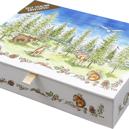 Peter Pauper Woodland Wonder Deluxe Doosje 20 stuks met Enveloppe