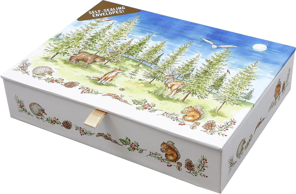 Peter Pauper Woodland Wonder Deluxe Doosje 20 stuks met Enveloppe