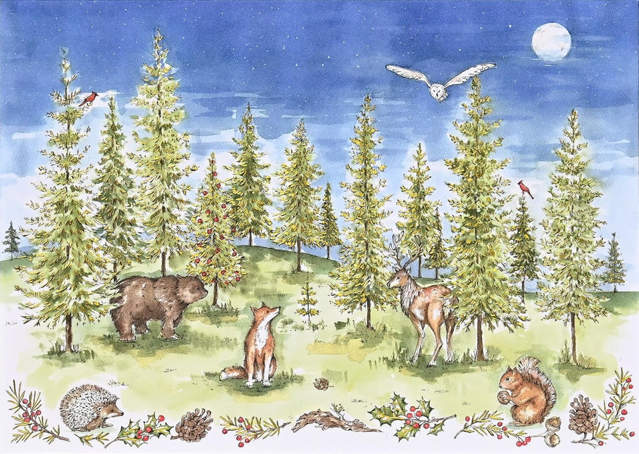 Peter Pauper Woodland Wonder Deluxe Doosje 20 stuks met Enveloppe