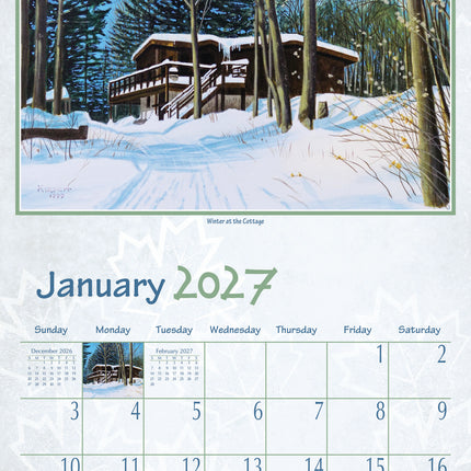 Pine Ridge Northern Getaway Kalender 2027