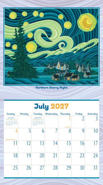 Pine Ridge Quiet Places Kalender 2027