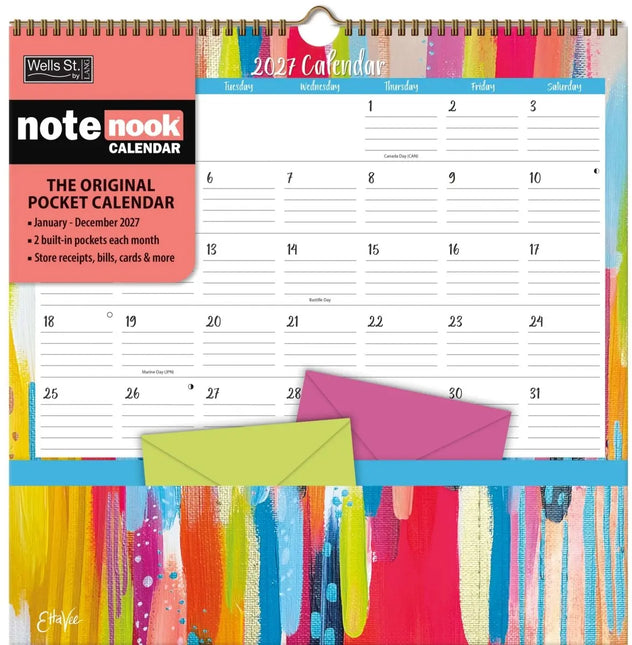 Wells st. by Lang Ettavee Pocket Note Nook Kalender 2027