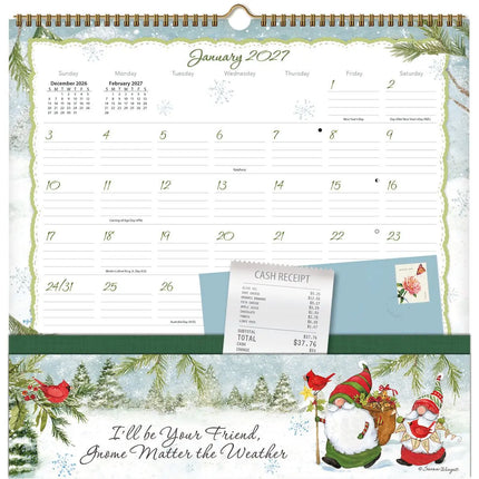 Wells st. by Lang Gnomes Pocket Note Nook Kalender 2027
