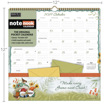 Wells st. by Lang Gnomes Pocket Note Nook Kalender 2027