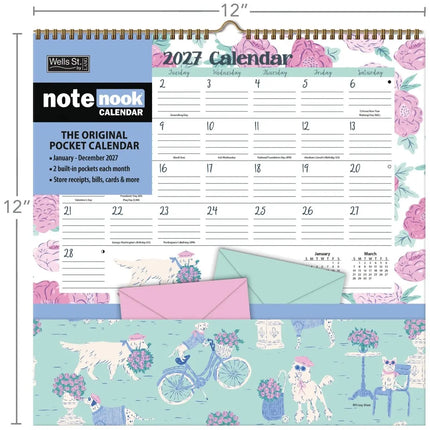 Wells st. by Lang Pawsome Pets Pocket Note Nook Kalender 2027
