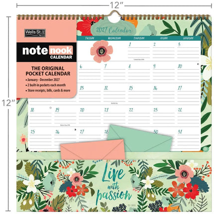 Wells st. by Lang Shine Within Pocket Note Nook Kalender 2027