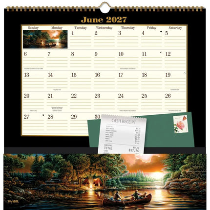 Wells st. by Lang Terry Redlin Pocket Note Nook Kalender 2027