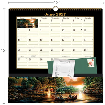 Wells st. by Lang Terry Redlin Pocket Note Nook Kalender 2027