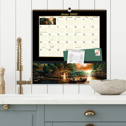 Wells st. by Lang Terry Redlin Pocket Note Nook Kalender 2027