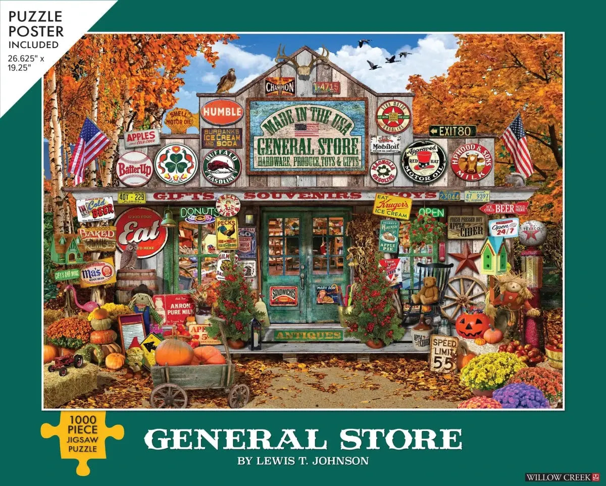 Jerrigan Bros General Store 1000-Piece Jigsaw Puzzle By SunsOut - Large Pieces